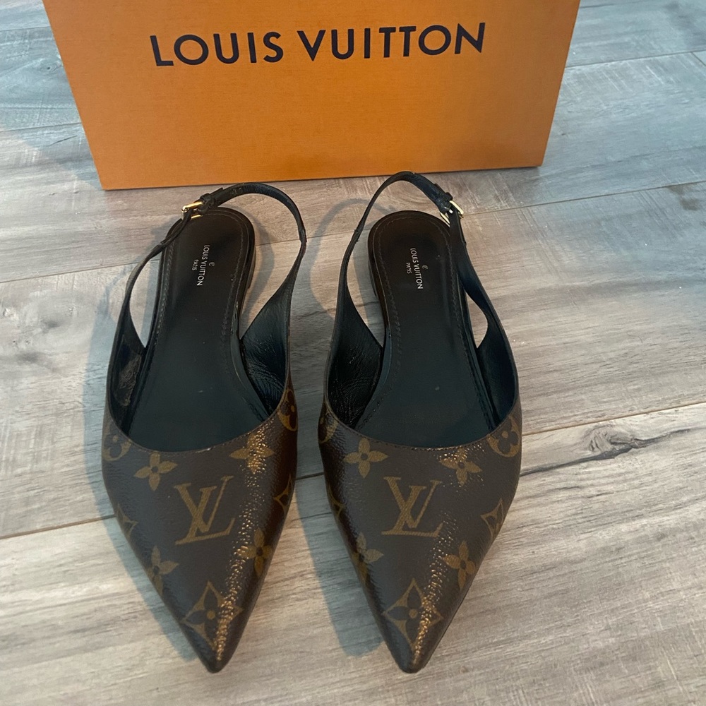 Authentic Louis Vuitton Slingbacks